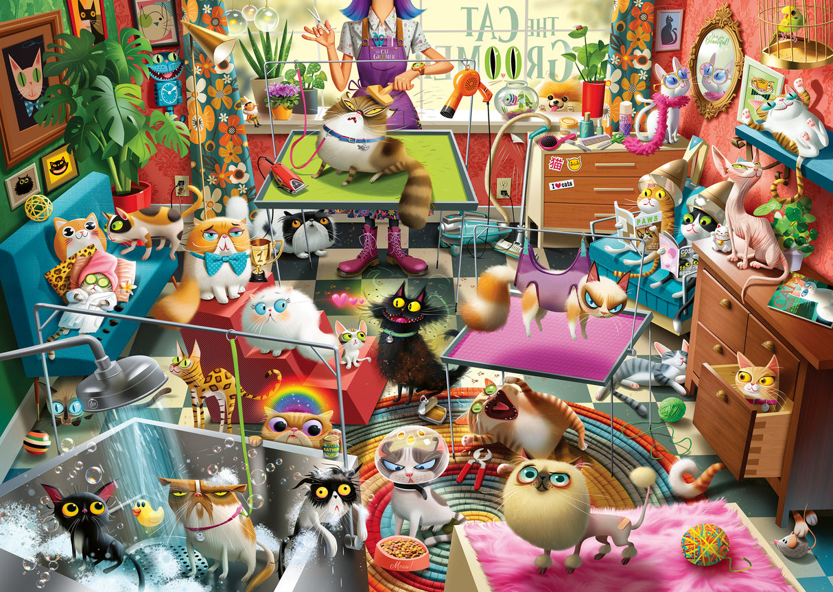Ravensburger - The Cat Groomer 1000 pieces