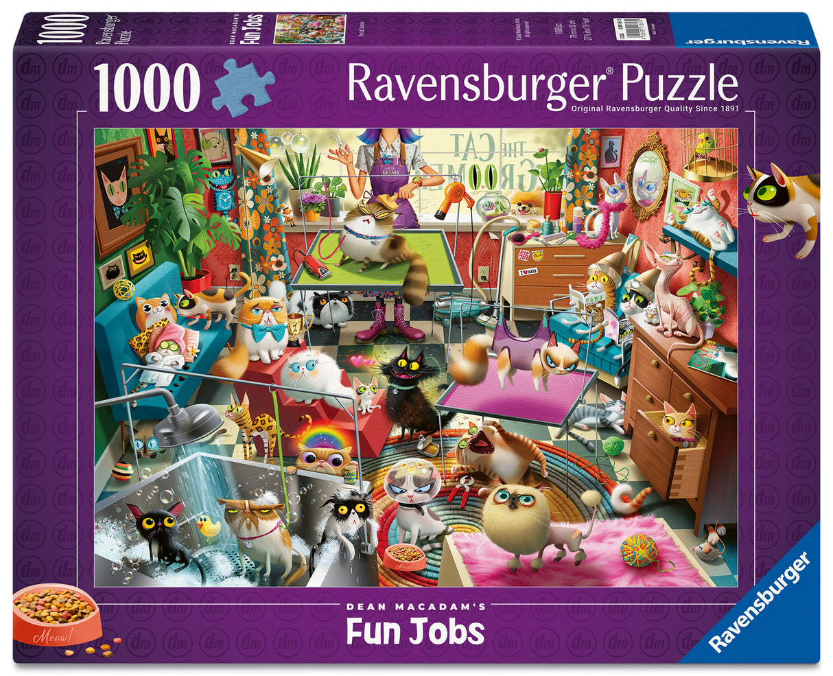 Ravensburger - The Cat Groomer 1000 pieces