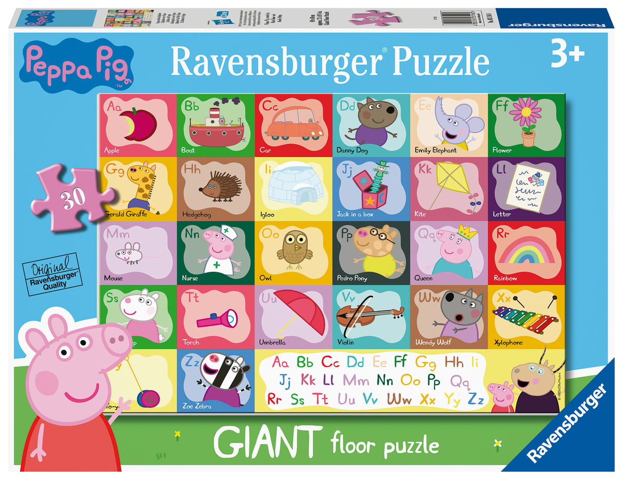Ravensburger - Peppa Pig Alphabet Giant Floor Puzzle 24 Pieces