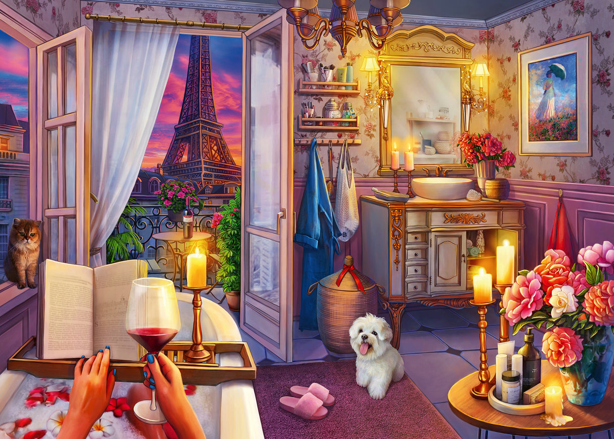 Ravensburger - Cozy Bathroom Puzzle 500 Pieces