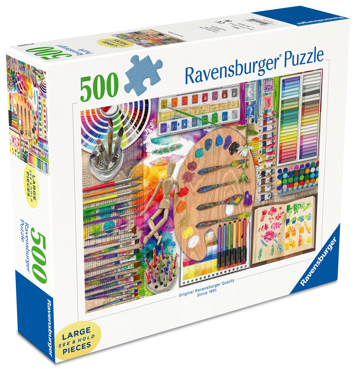 Ravensburger - The Artist's Palette Puzzle 500 Pieces
