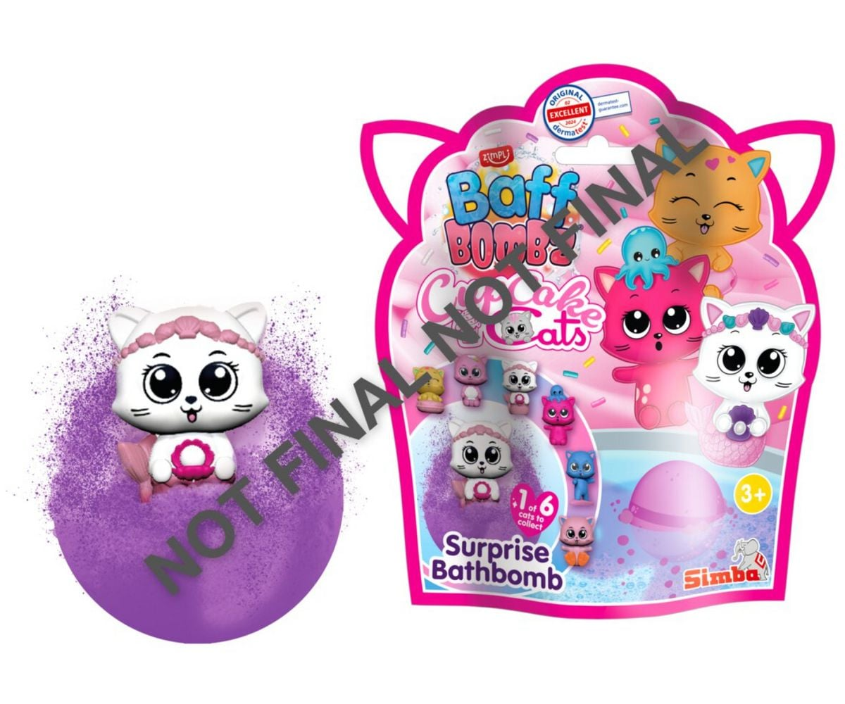 Zimpli Kids - Baff Bombz Cupcake Cats Surprise