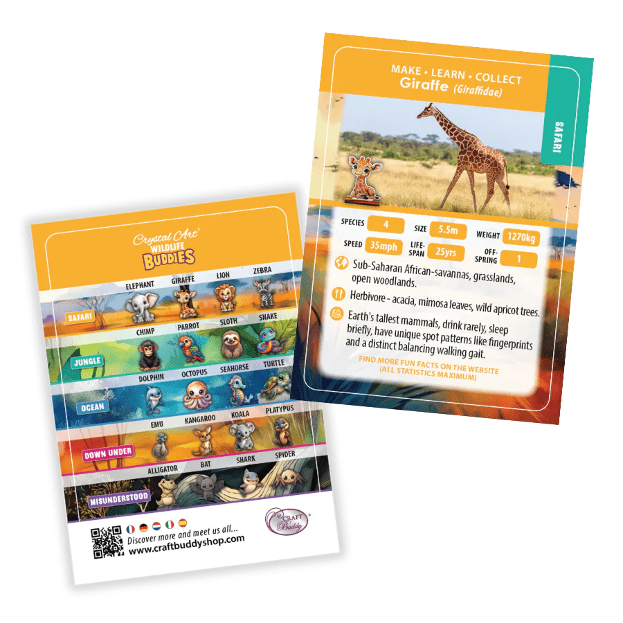CrystalArt - Wildlife Buddies - Giraffe - Modern Brands Australia