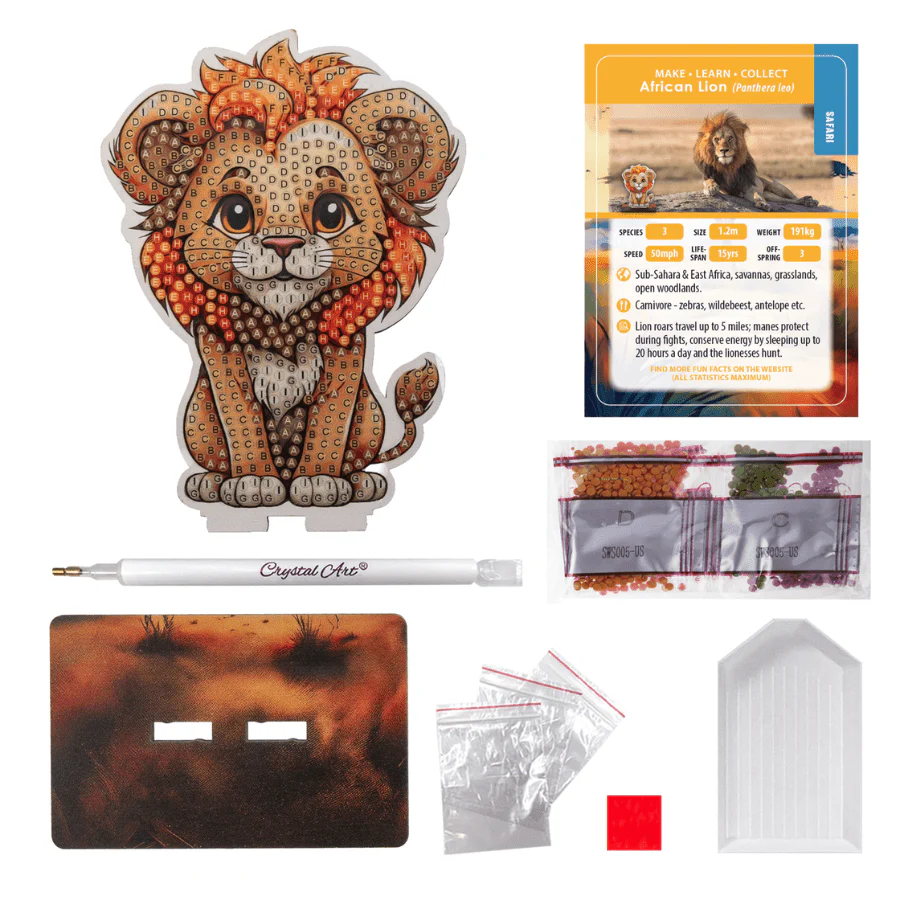 CrystalArt - Wildlife Buddies - Lion - Modern Brands Australia