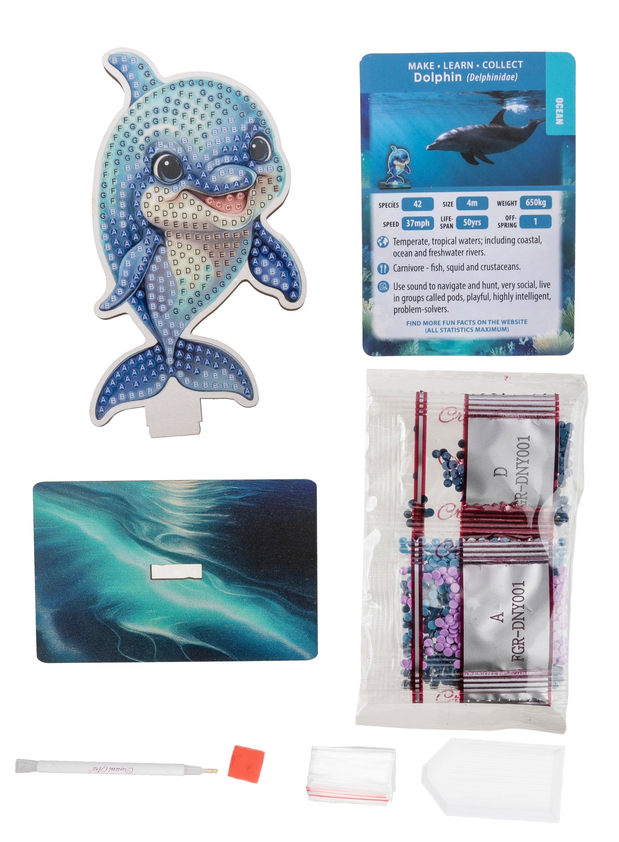 CrystalArt - Wildlife Buddies - Dolphin - Modern Brands Australia