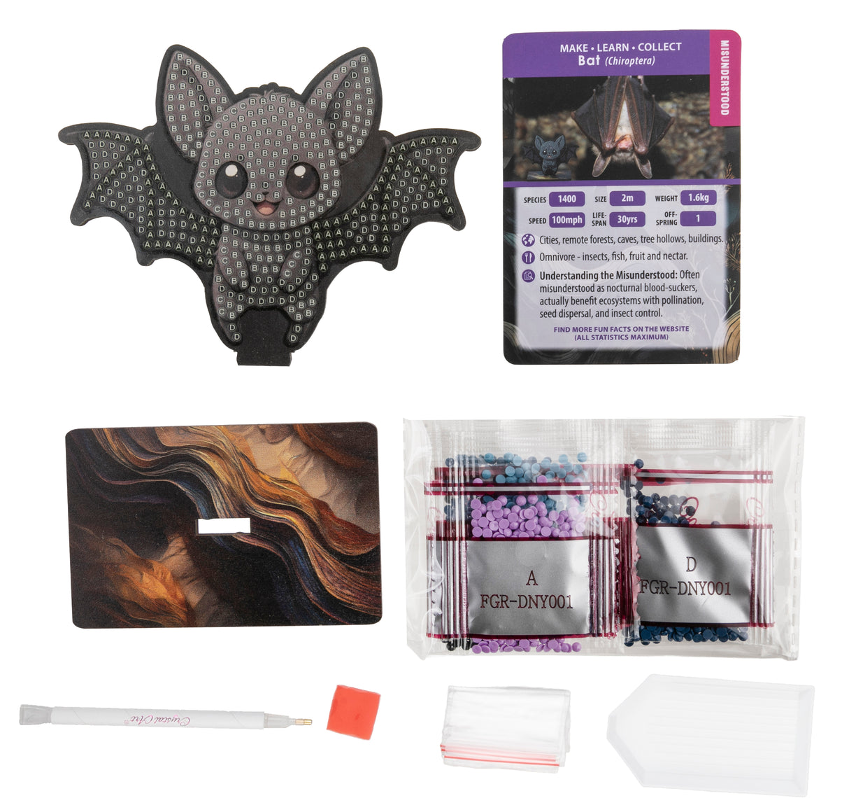 CrystalArt - Wildlife Buddies - Bat - Modern Brands Australia