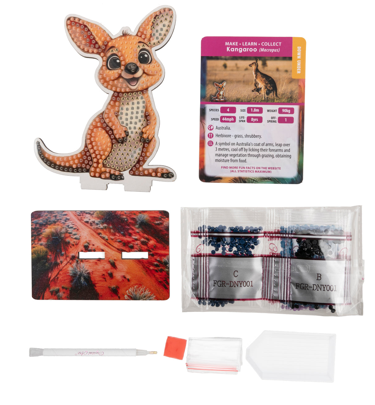 CrystalArt - Wildlife Buddies - Kangaroo - Modern Brands Australia