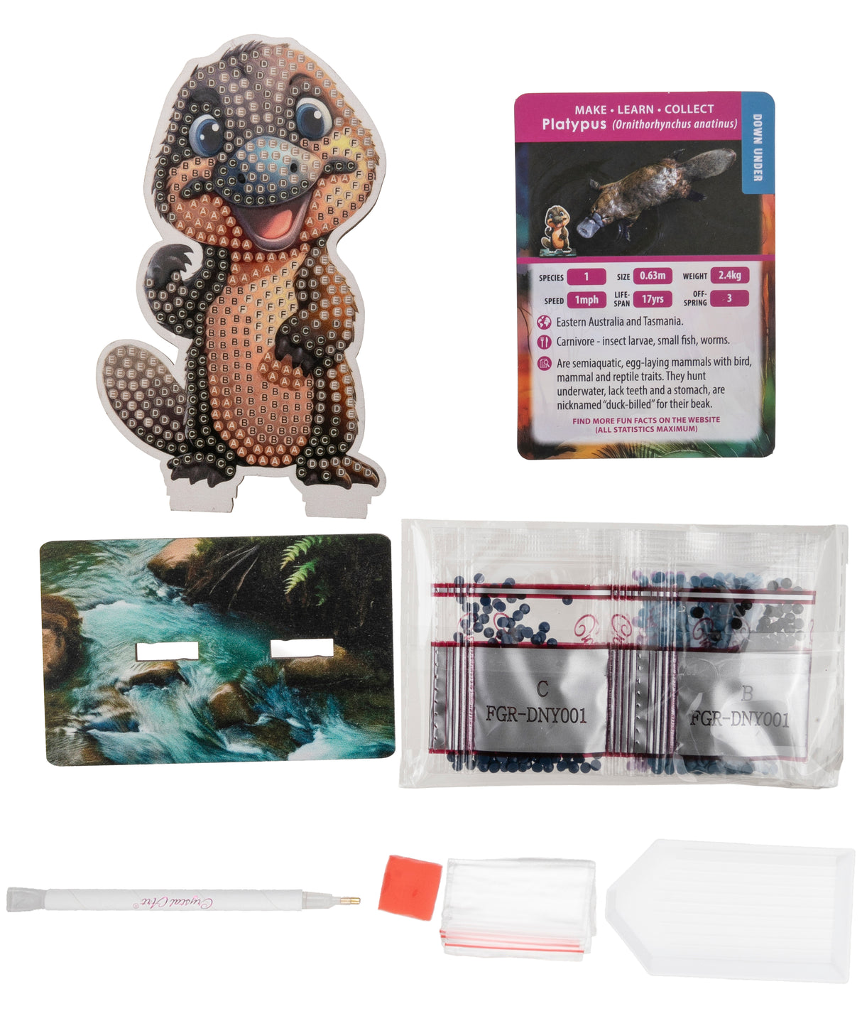 CrystalArt - Wildlife Buddies - Platypus - Modern Brands Australia