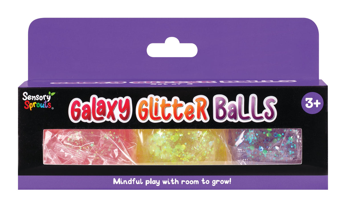 Galaxy Glitter Balls Purple - Educational Vantage