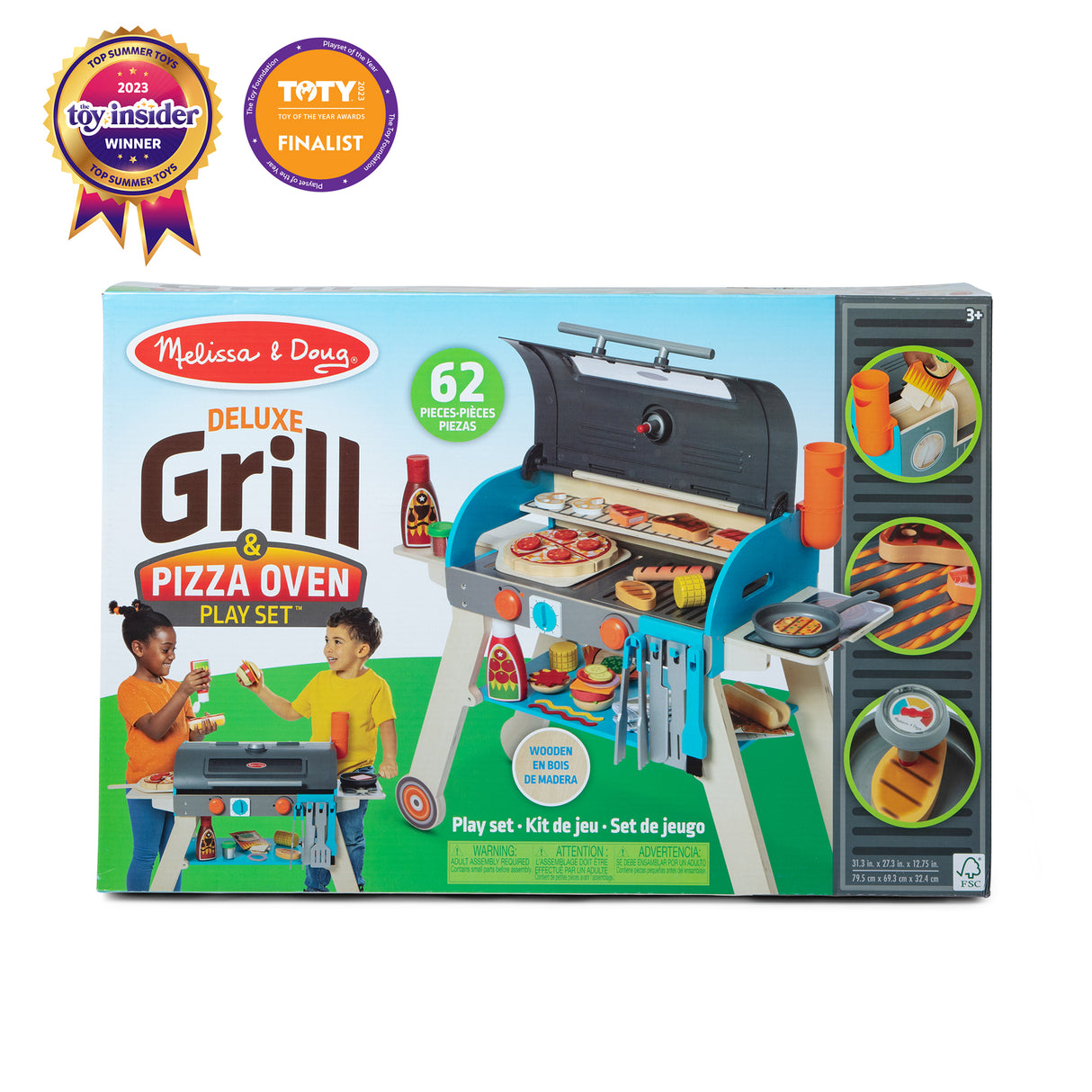 Melissa & Doug - Deluxe Grill & Pizza Oven Play Set
