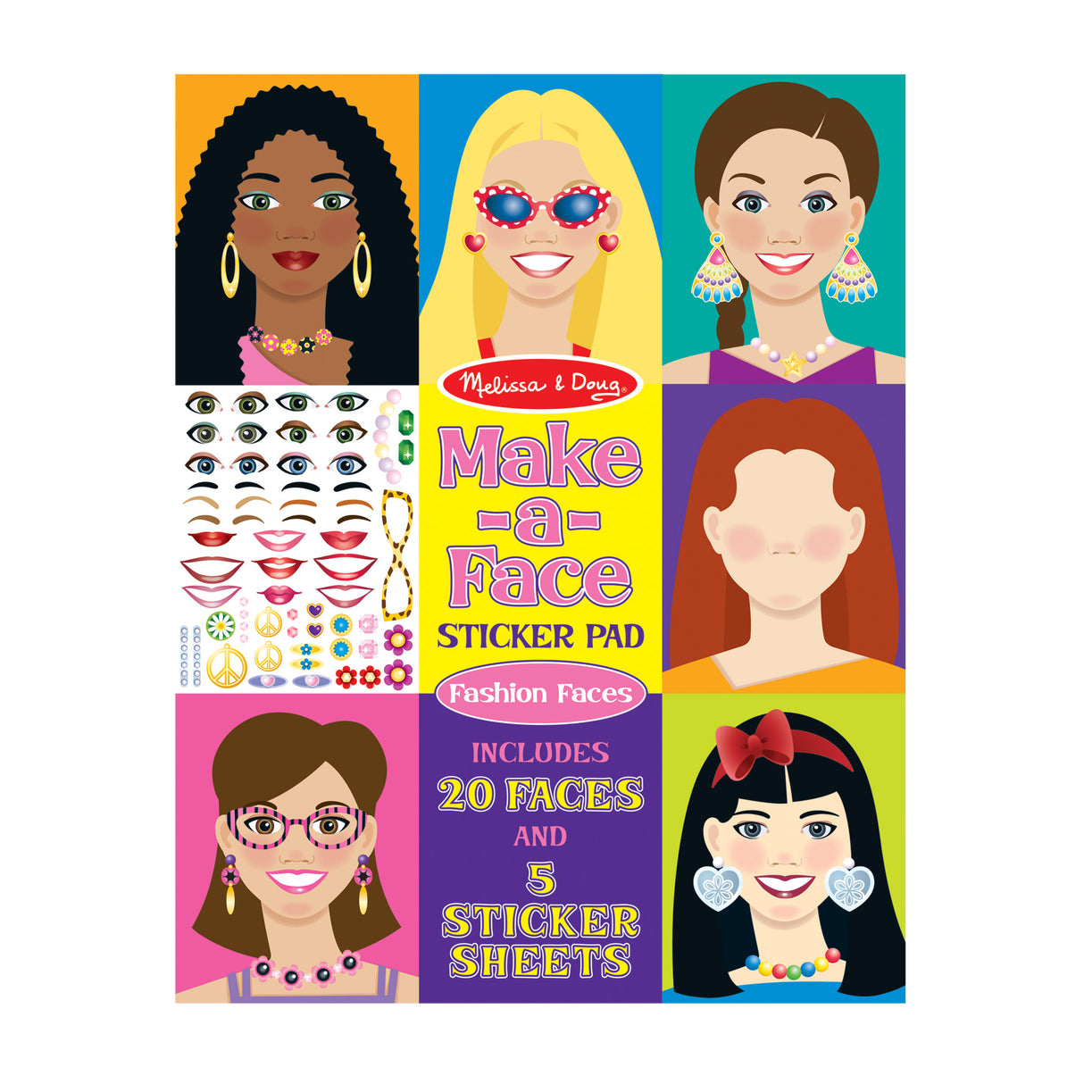 Melissa & Doug - Make-a-Face - Fashion Faces