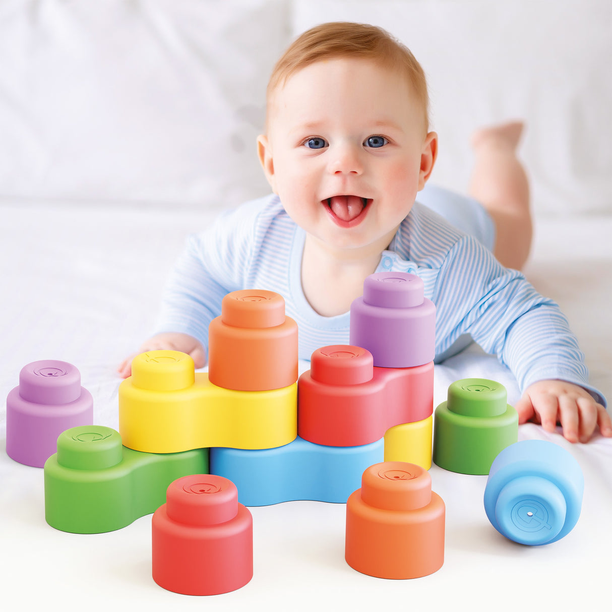 Quercetti - Momy Soft Blocks 12 Pieces