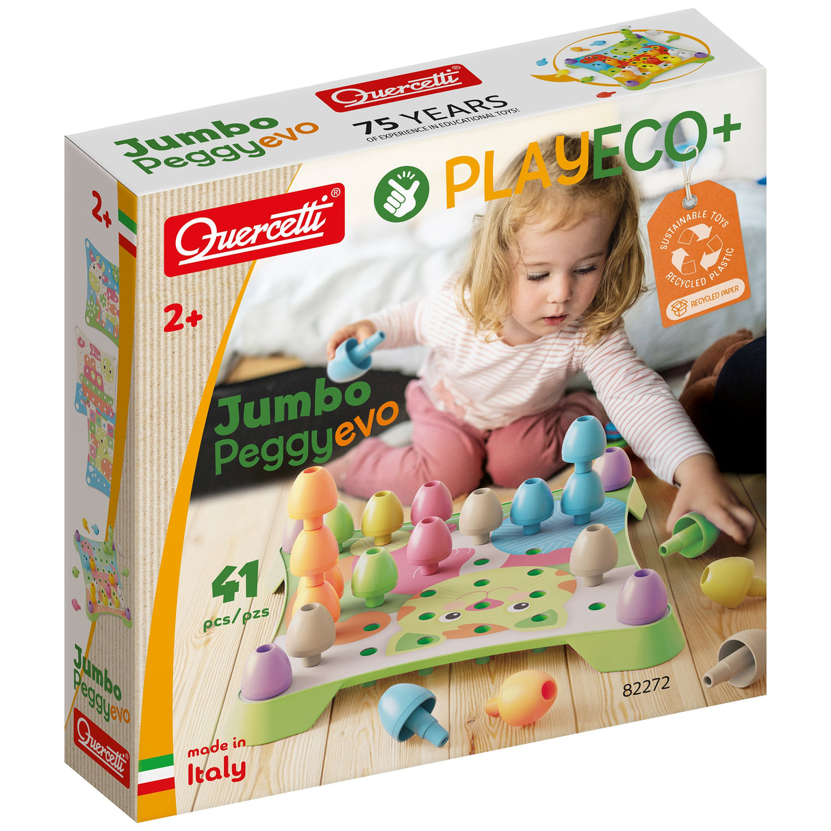 Quercetti - Play Eco+ Jumbo Peggy Evo