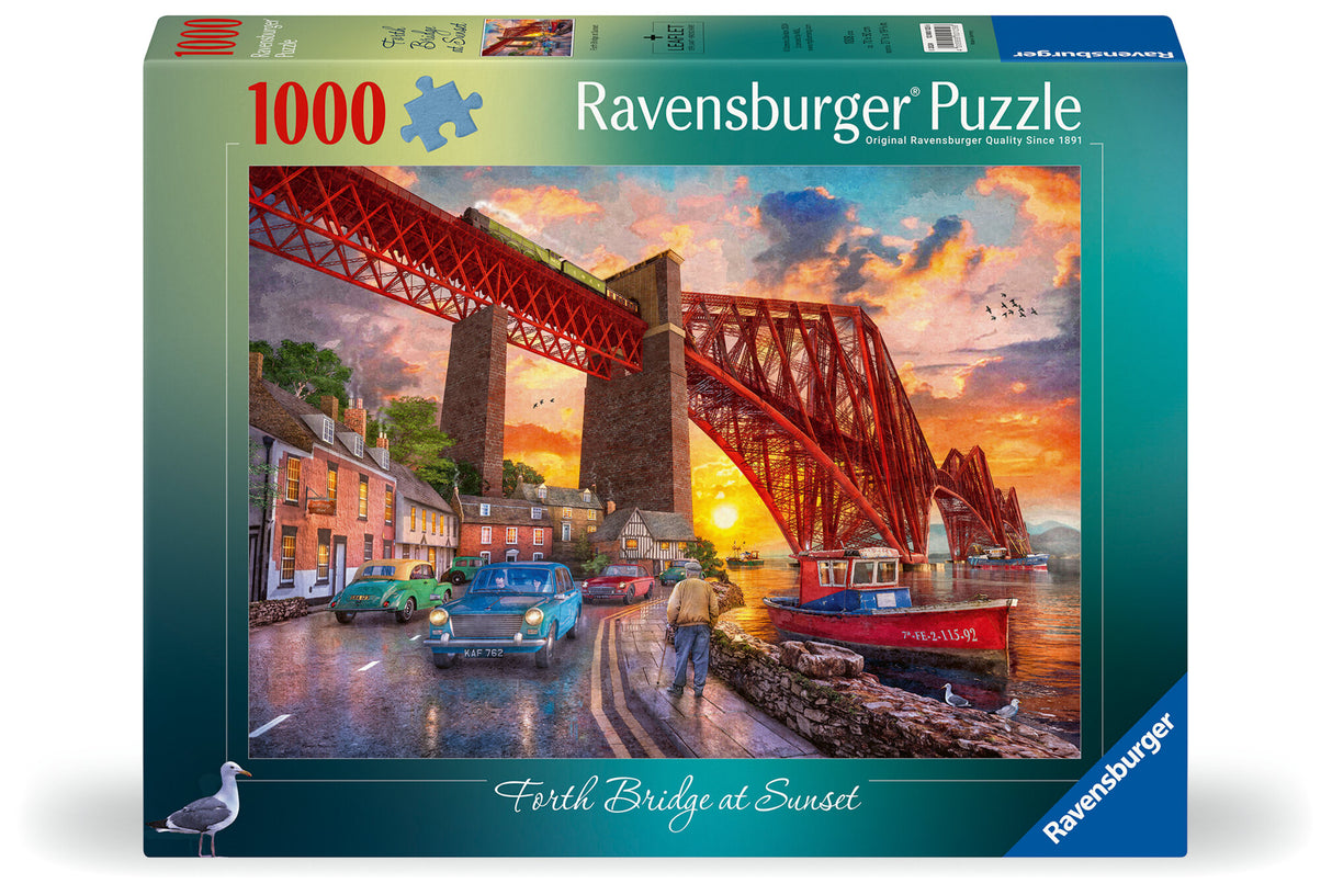 Ravensburger - Forth Bridge at Sunset Puzzle 1000 Pieces - Modern Brands Australia