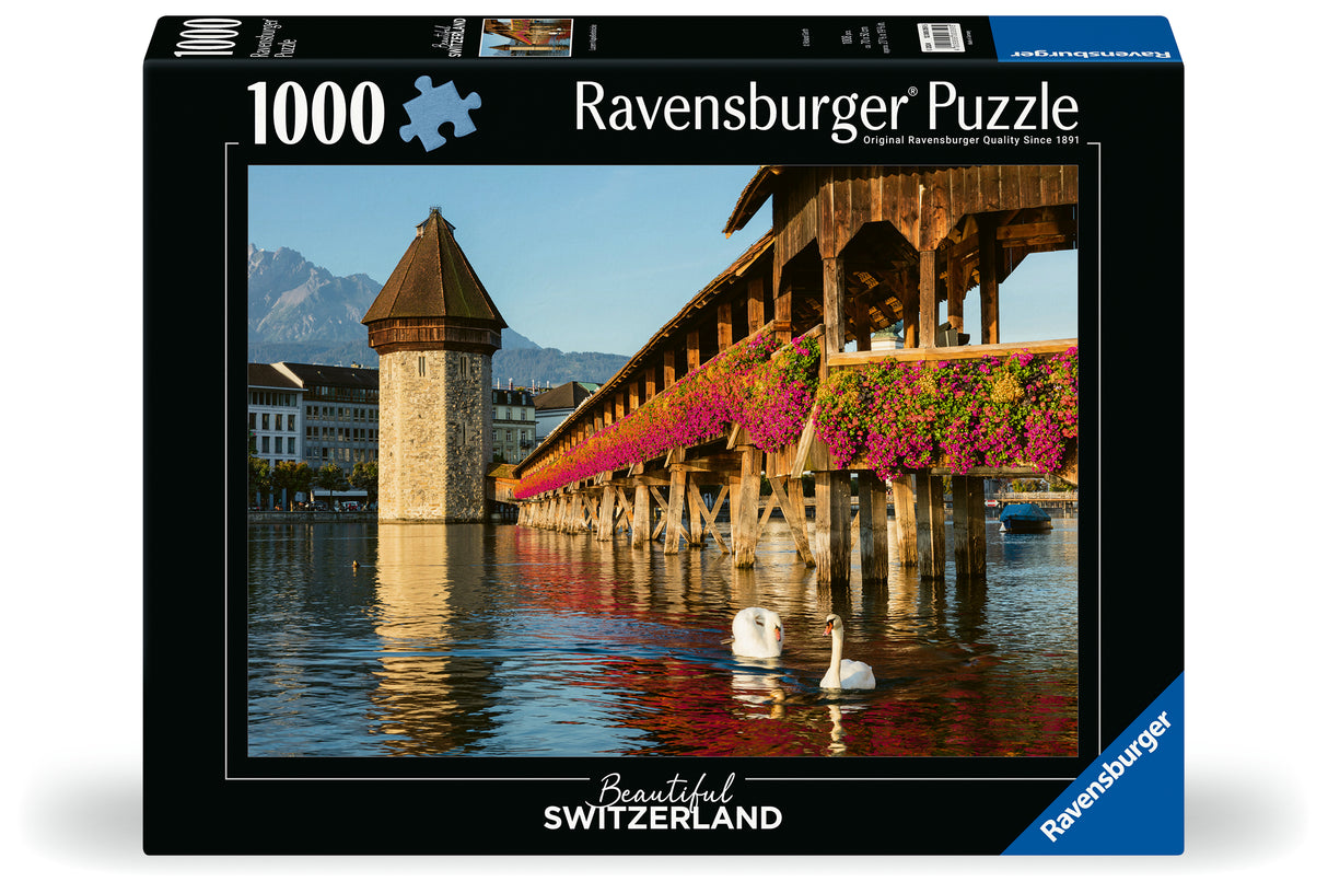 Ravensburger - C+R Luzern Kapellbrucke Puzzle 1000 Pieces