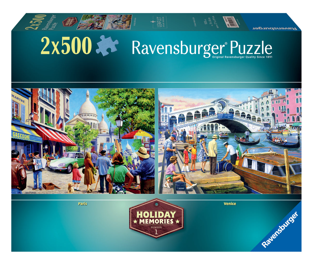 Ravensburger - Holiday Memories Puzzle 2x500 Pieces