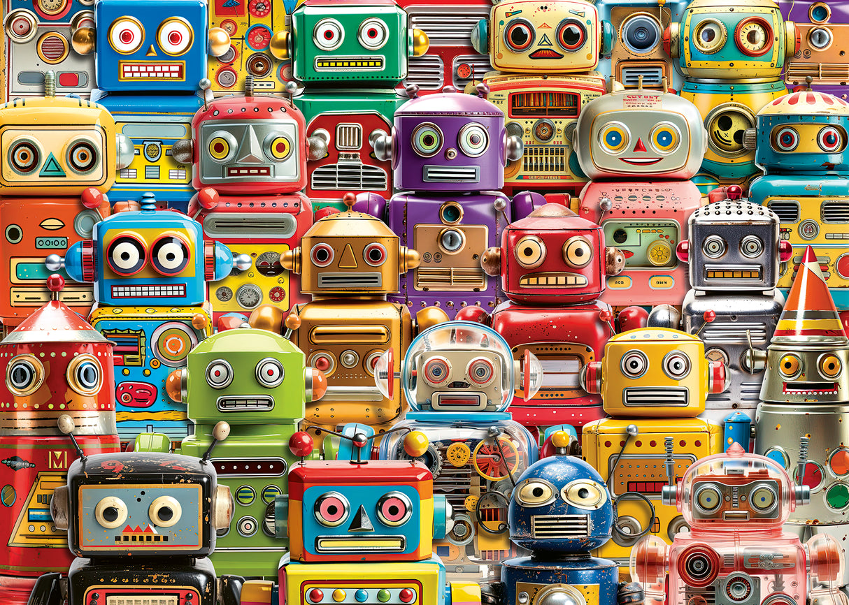 Ravensburger - Retro Robots Puzzle 500 Pieces