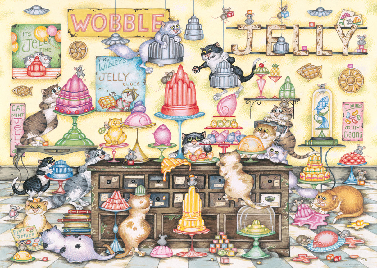 Ravensburger - Crazy Cat's Jelly Jamboree Puzzle 1000 Pieces