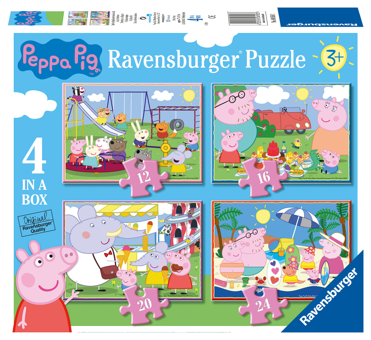 Ravensburger - Peppa Pig Puzzle 12/16/20/24p