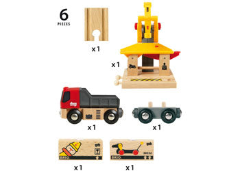 BRIO - Freight Goods Station 6 pieces - Modern Brands Australia