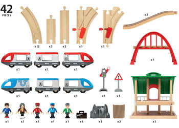 BRIO - Travel Switching Set 42 pieces - Modern Brands Australia
