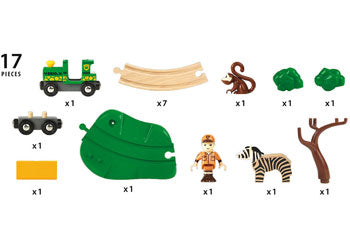 BRIO - Safari Railway Set 17 pieces - Modern Brands Australia