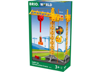 BRIO - Construction Crane w Lights 5 pieces - Modern Brands Australia