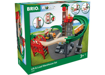 BRIO - Lift and Load Warehouse Set 32 pieces - Modern Brands Australia