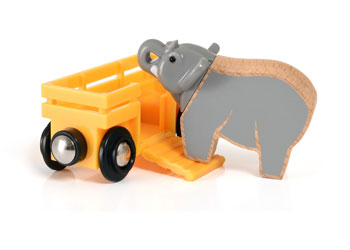 BRIO - Elephant and Wagon 2 pieces - Modern Brands Australia