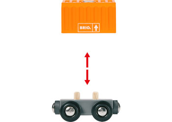 BRIO - Three-Wagon Cargo Train 7 pieces - Modern Brands Australia