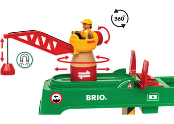 BRIO - Container Crane 6 pieces - Modern Brands Australia