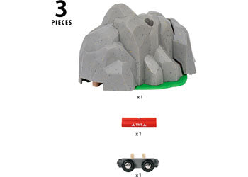 BRIO - Dynamite Mountain Tunnel 3 pieces - Modern Brands Australia