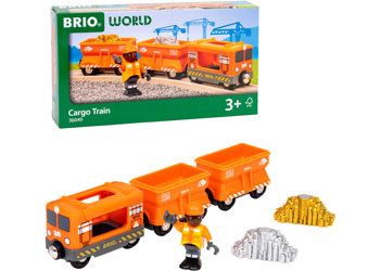 BRIO - Gold Cargo Train 6 pieces - Modern Brands Australia