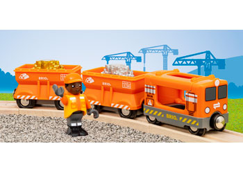 BRIO - Gold Cargo Train 6 pieces - Modern Brands Australia
