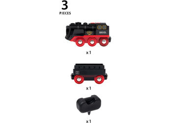 BRIO - B/O Steaming Train 3 Pieces - Modern Brands Australia