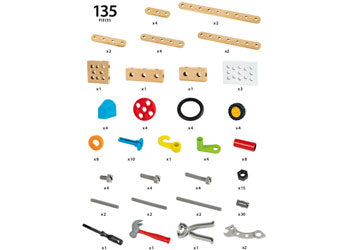 BRIO Builder - Construction Set 136 pieces - Modern Brands Australia