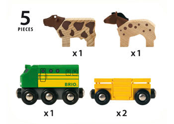 BRIO - Farm Train 5 pieces - Modern Brands Australia
