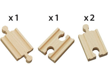 BRIO - Mini Straight Tracks 4 pieces - Modern Brands Australia