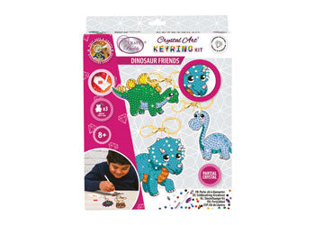 CrystalArt - Dinosaur Friends Keyring Kit - Modern Brands Australia