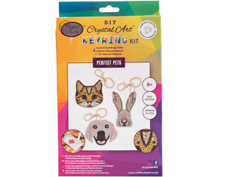 CrystalArt - Perfect Pets Keyring Kit - Modern Brands Australia