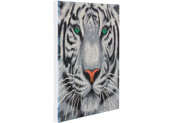 CrystalArt - White Tiger 30x30cm Kit - Modern Brands Australia