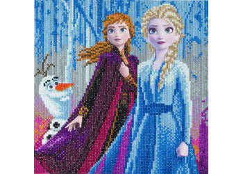 CrystalArt - Elsa Anna & Olaf 30x30cm Kit - Modern Brands Australia