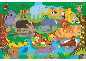 Galt - Alphabet Animals Giant Floor Puzzle - 30pcs - Modern Brands Australia