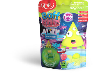 Zimpli Kids - Baff Bombz Alien Surprise - Modern Brands Australia