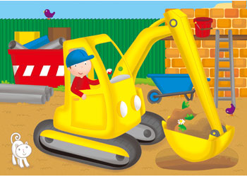 Galt - 4 Puzzles In A Box - Vehicles - Modern Brands Australia