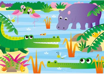 Galt - 4 Puzzles in a Box - Jungle - Modern Brands Australia