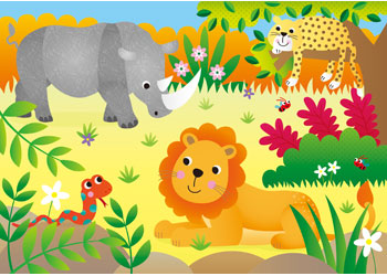 Galt - 4 Puzzles in a Box - Jungle - Modern Brands Australia