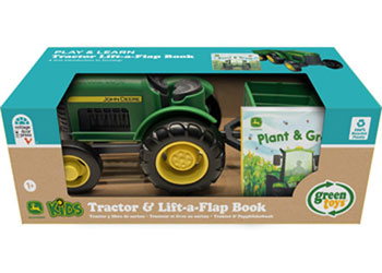Green Toys - John Deere Tractor & Board Book - Modern Brands Australia