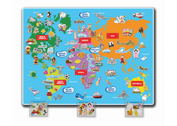 Felt Creations - World Felt Map - Modern Brands Australia
