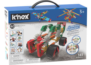 knex - Beginner Builds 141 pieces 40 builds - Modern Brands Australia